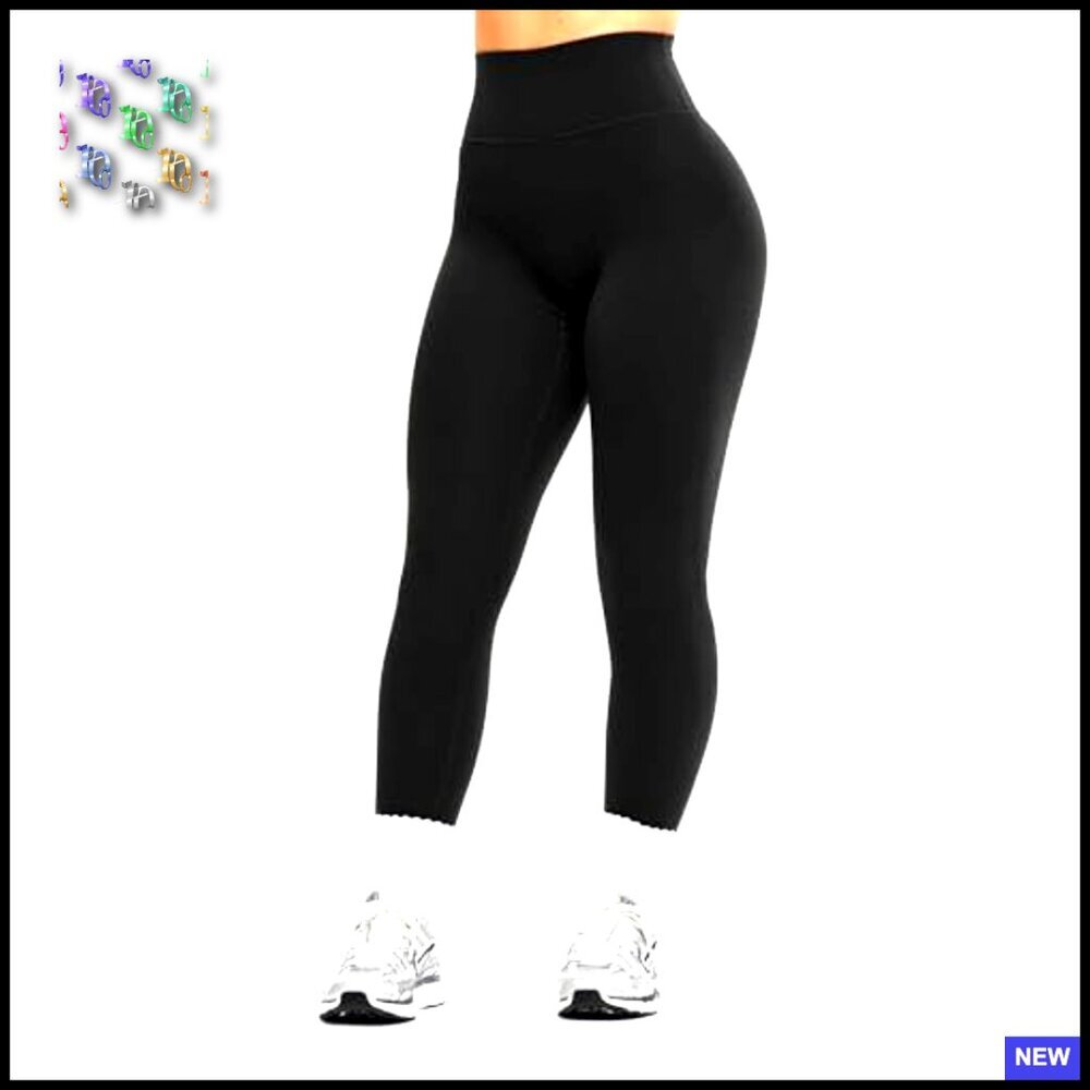 Buttery Soft Leggings Tummy Control Butt Lifting No Front Seam Gym Yoga - Picture 2 of 7